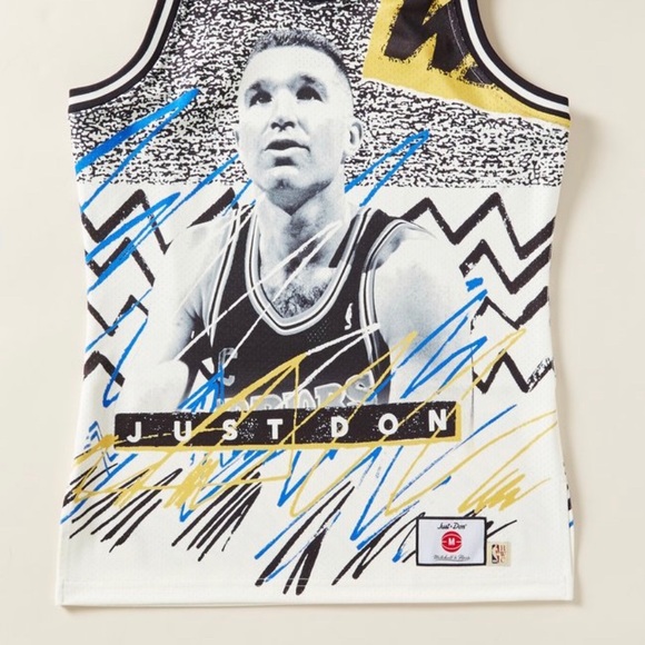 Just Don NBA Jam GS Warriors Jersey Medium NEW NWT - Picture 2 of 4